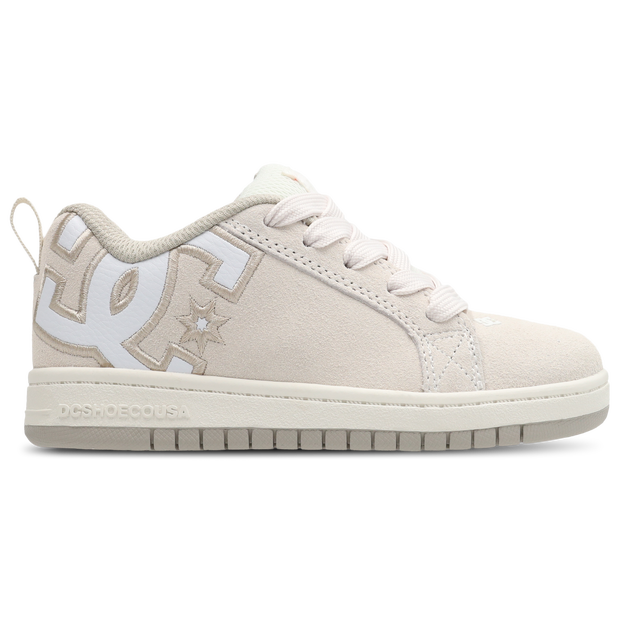 DC Sneakers Court Graffik Toddler Trainers - White - Size 2.5 - Suede