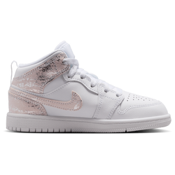 voorschools Schoenen - Jordan Aj1 Mid - White-Field Silver-White