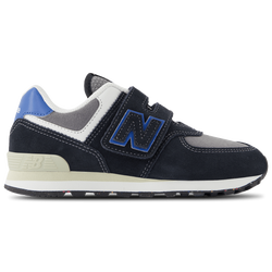 Pre escolar Zapatillas - New Balance 574 Hook & Loop - Black-Blue Agate
