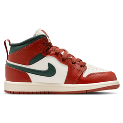 Pre School Shoes - Jordan 1 Mid - Sail-Pure Platinum