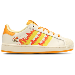 Pre School Shoes - adidas Superstar II - Cream White-Shock Yellow