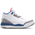 Jordan 3 Retro - Pre School Shoes White-Varsity Red-True Blue