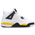 Jordan Retro 4 - Scuola materna Scarpe White-Tour Yellow-Dk Blue Grey