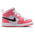Jordan Aj1 Mid - Pre escolar Zapatillas Pink Gaze-White