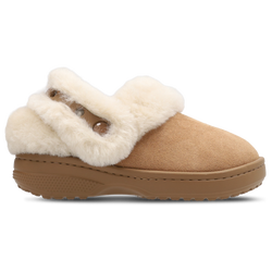 Pre School Shoes - Crocs Unfurgtble Vegan Suede Clog - Sepia-Sepia