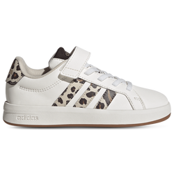 Pre School Shoes - adidas Grand Court 3.0 - Core White-Crystal Linen
