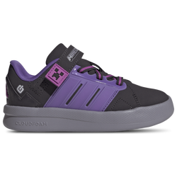 Pre School Shoes - adidas Minecraft Lightorama Court - Aurora Black-Purple Rush