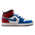 Jordan Aj1 Mid - Maternelle Chaussures True Blue-Varsity Red