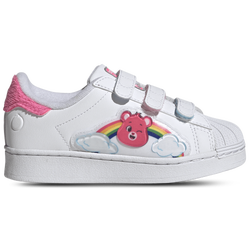 Pre School Shoes - adidas Care Bears Superstar Comfort Closure - Cloud White-Lucid Pink