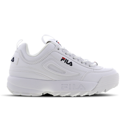 Grade School Shoes - Fila Disruptor II - White-Navy-Red