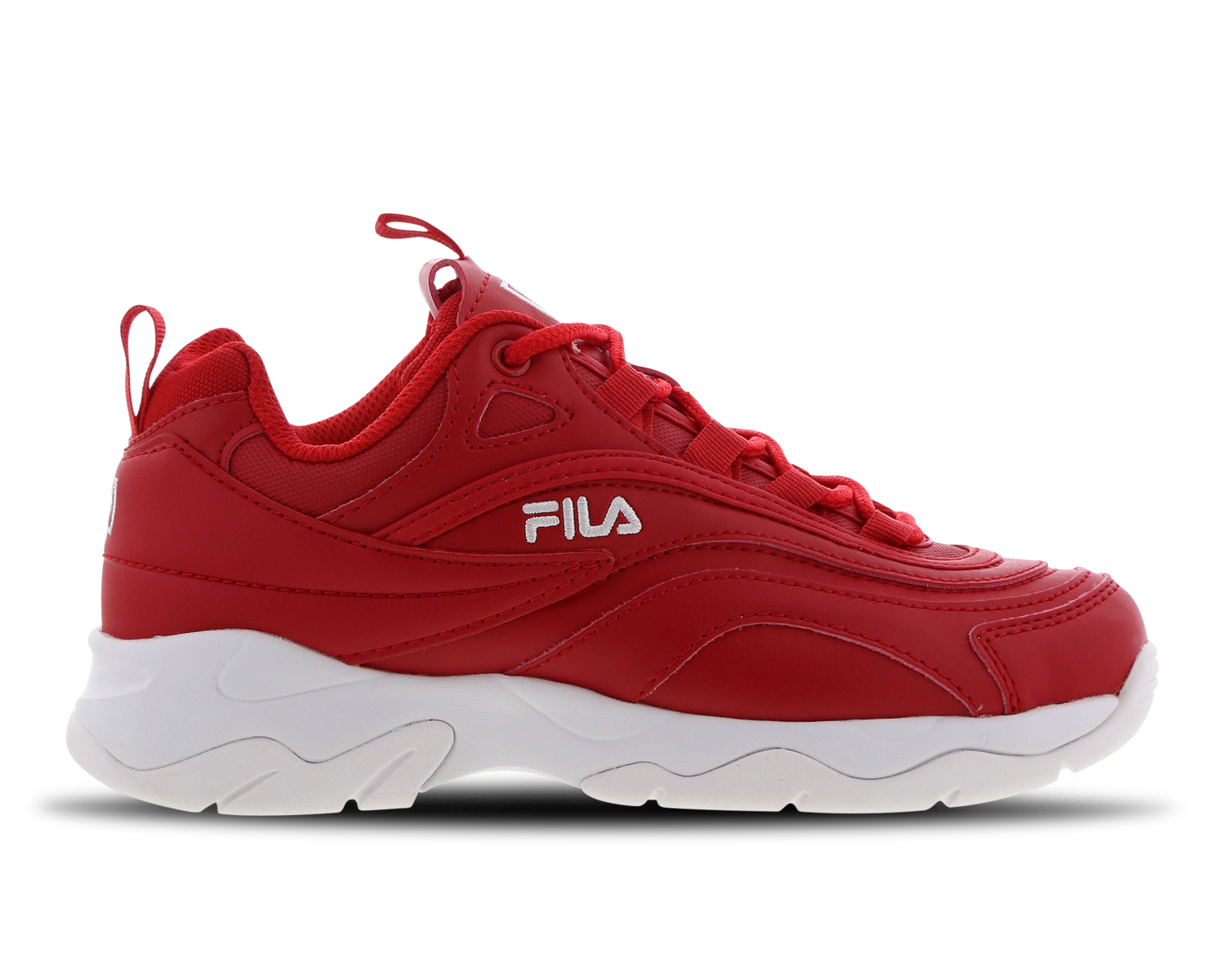 all red fila shoes