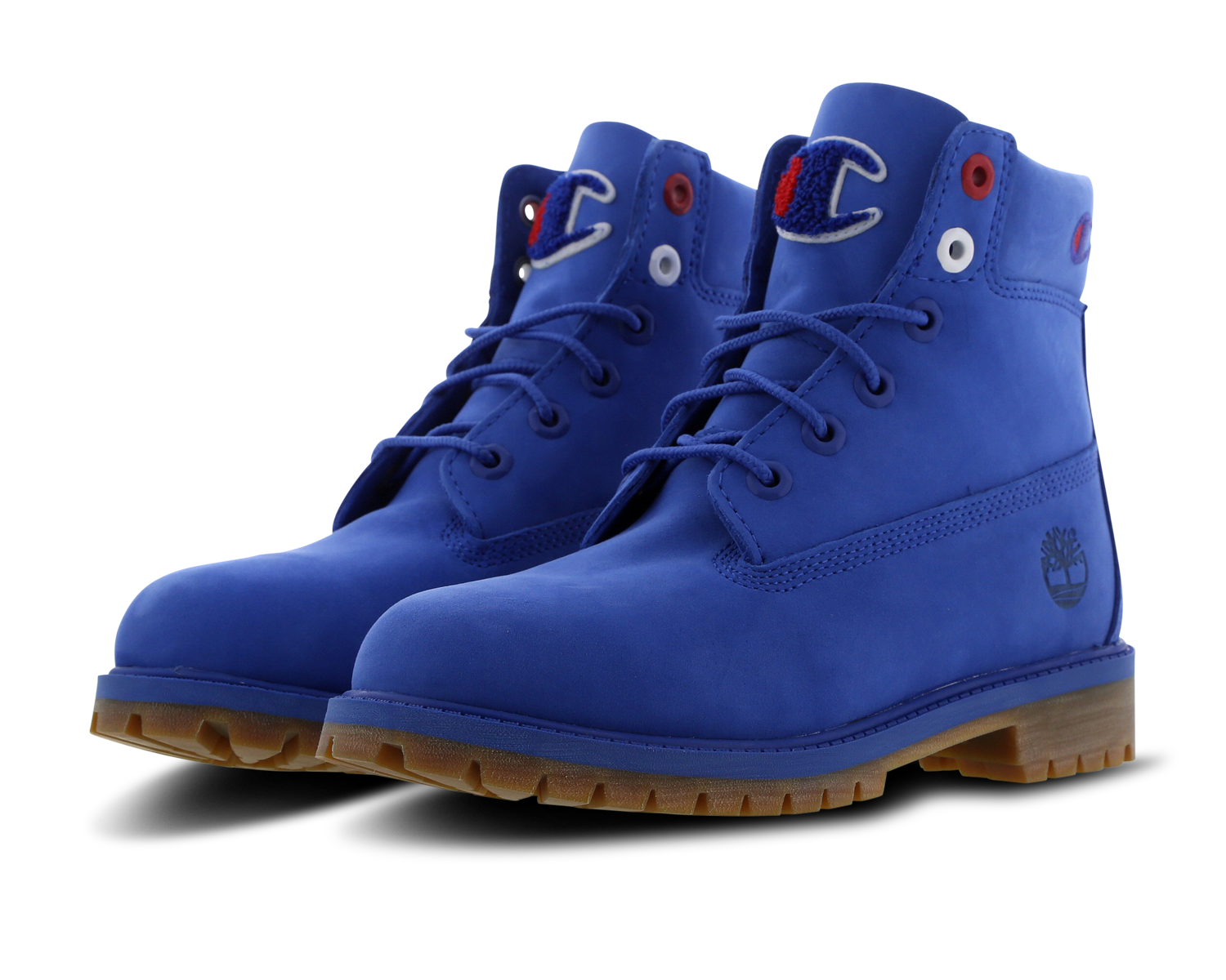 timberland x champion 6 boots blue