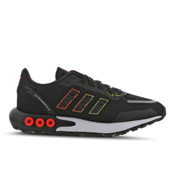 Grade School Shoes - adidas LA Trainer III S - Black-Red-Volt
