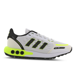 Grade School Shoes - adidas LA Trainer III S - White-White-Volt