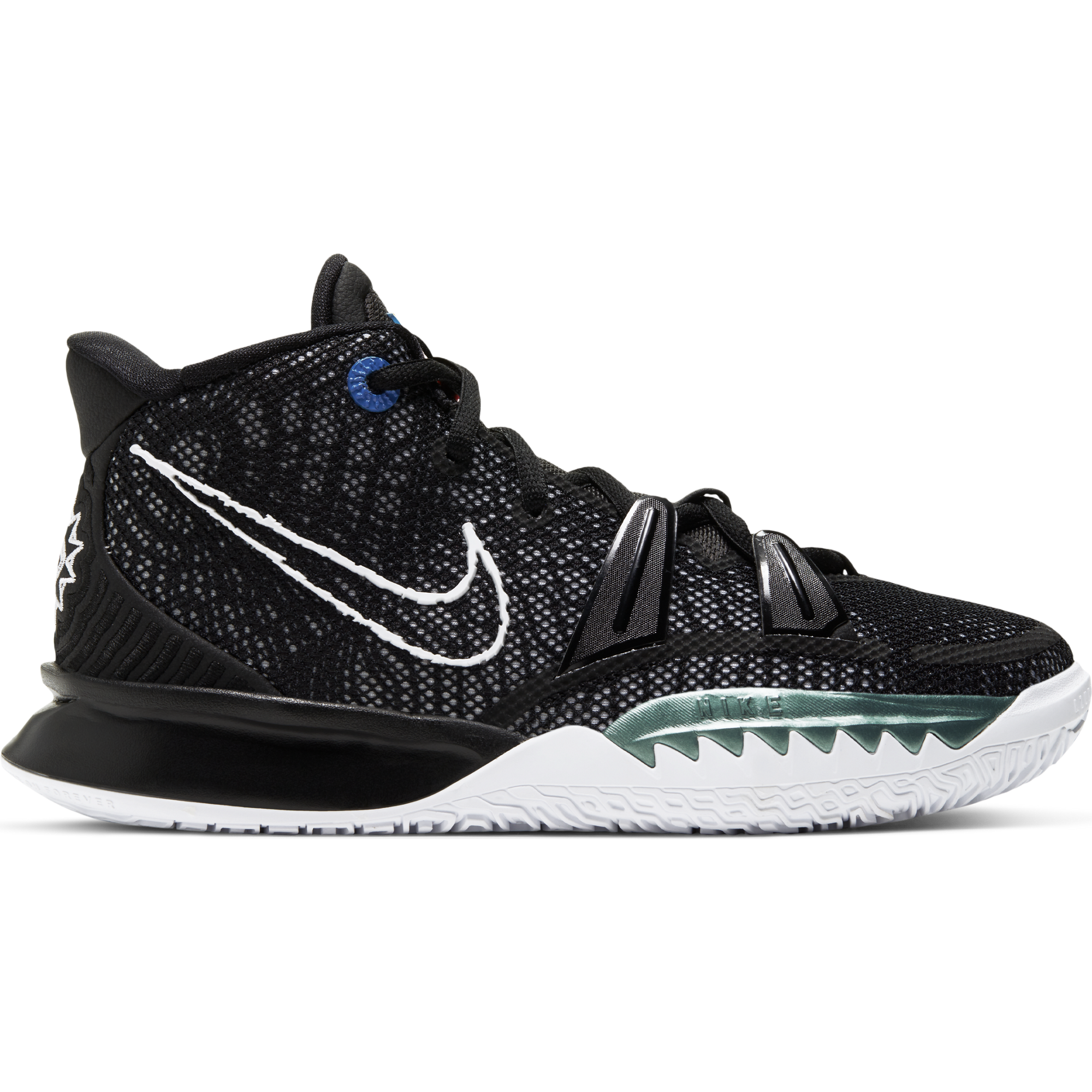 kyrie black and white shoes