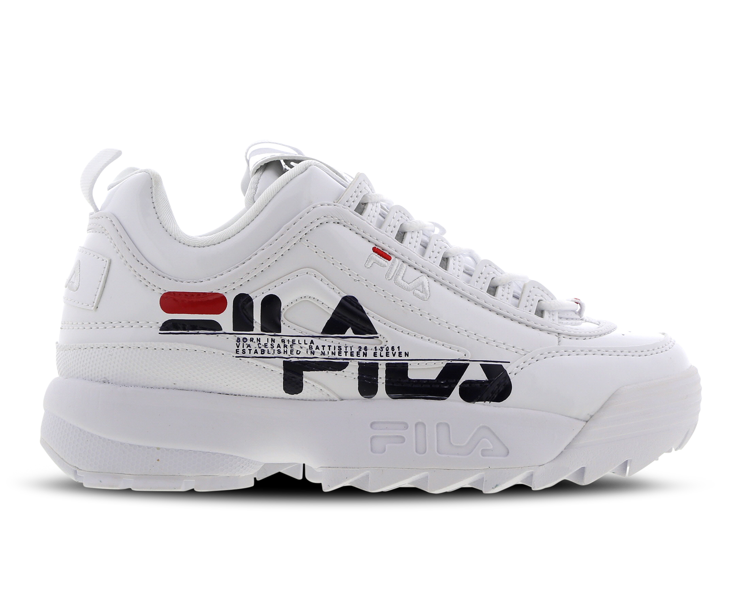 fila disruptor 2 shiny white