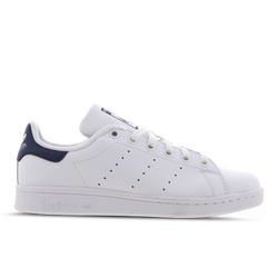 Grade School Shoes - adidas Stan Smith - White-White-Navy