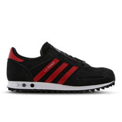 Grade School Shoes - adidas LA Trainer - Black-Scarlet-White