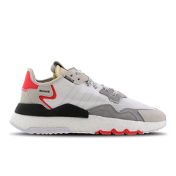 Grade School Shoes - adidas Nite Jogger - White-Grey-Black