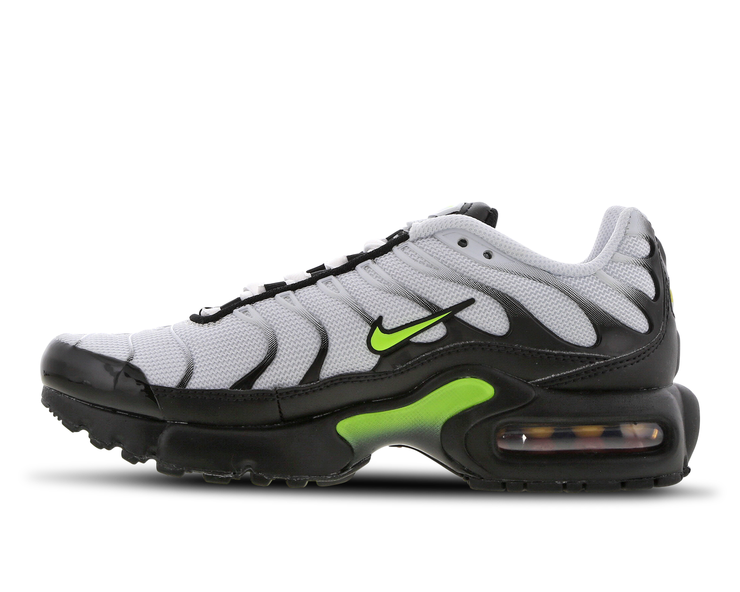 nike tuned 1 grade school shoes black and white