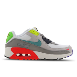 Grade School Shoes - Nike Air Max 90 - Pearl Grey-Sport Turquise-White
