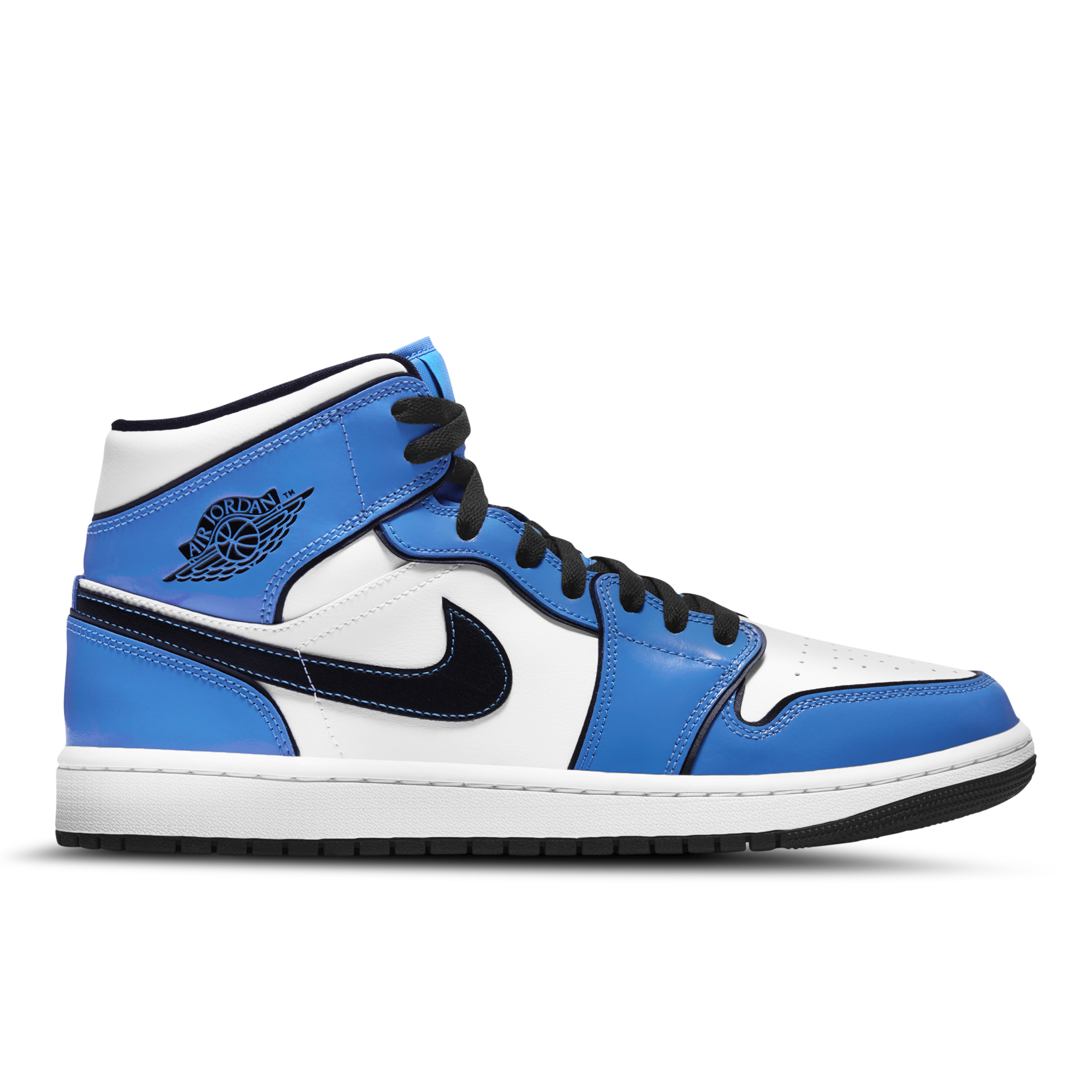 blue and black jordan 1 grade school