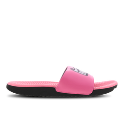 Grade School Shoes - Nike Kawa Slide - Sunset Pilse-White-Black