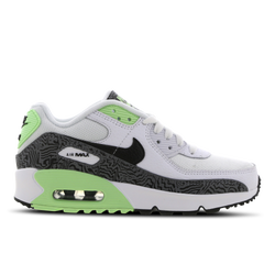 Grade School Shoes - Nike Air Max 90 - White-Black-Vapor Green