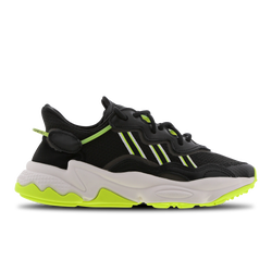 Grade School Shoes - adidas Ozweego - Black-Yellow-Sol Yellow