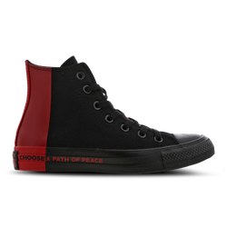 Grade School Shoes - Converse Chuck Taylor All Star Seek Peace High - Black-Red-Red