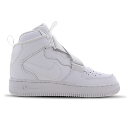 Grade School Shoes - Nike Air Force 1 Highness - Metallic Silver-Cosmic Clay