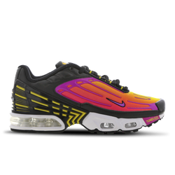 Grade School Shoes - Nike Tuned 3 - Black-Hyper Violet-Dynamic Yellow