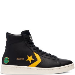 Grade School Shoes - Converse Pro Leather - Black-University Gold