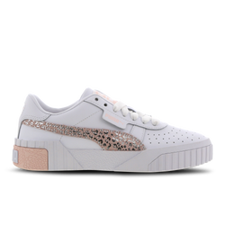Grade School Shoes - Puma Cali Patent - White-Rose-Rose