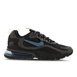 Grade School Shoes - Nike Air Max 270 React - Black-Grey-Volt