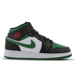 Scuola elementare e media Scarpe - Jordan 1 Mid - Black-Green-White