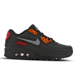 Grade School Shoes - Nike Air Max 90 - Black-Orange-Red