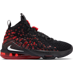 Grade School Shoes - Nike Lebron Xvii - Black-White-University Red
