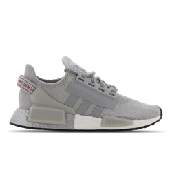 Grade School Shoes - adidas NMD R1 V2 - Grey-Grey-Metallic Silver