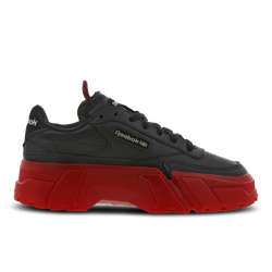 Grade School Shoes - Reebok Club C Cardi - Core Black-Dynamic Red-Rose Gold