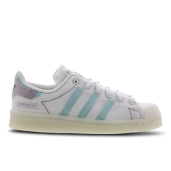 Grade School Shoes - adidas Superstar - White-Acid Mint-Rich Mauve