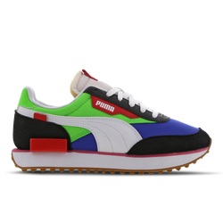 Grade School Shoes - Puma Future Rider - Black-Flue Green-Dazzling Blue