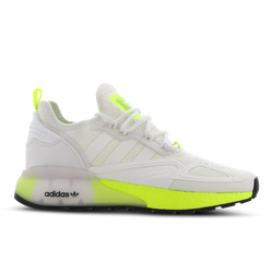 Grade School Shoes - adidas ZX 2K Boost - White-Yellow-White