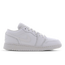 Jordan 1 Low - Grundschule Schuhe White-White-White