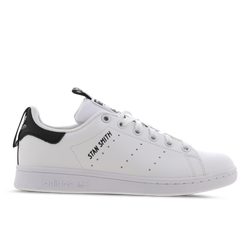 Grade School Shoes - adidas Stan Smith - White-Solar Red-Core Black