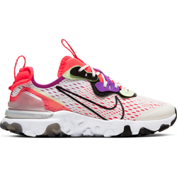Grade School Shoes - Nike React Vision - Summit White-Black-Barely Volt