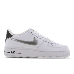 Scuola elementare e media Scarpe - Nike Air Force 1 - White-Silver-Black