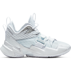 Grade School Shoes - Jordan Why Not Zer0.3 - White-Metallic Silver-White