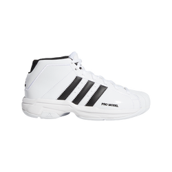 Grade School Shoes - adidas Pro Model 2Gj - White-White-Black