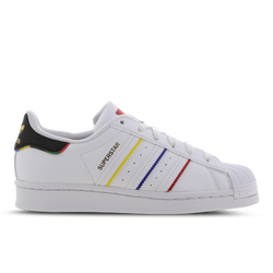 Scuola elementare e media Scarpe - adidas Superstar - White-White-Black